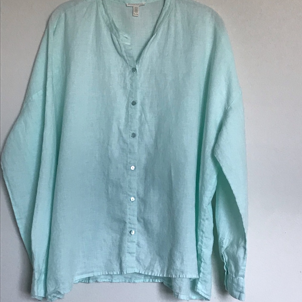 Eileen Fisher Organic Linen Top Size XL